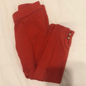 Red riding leggings